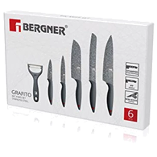 Набор кухонных ножей Bergner 6 предметов BG-39325-GY: Количество предметов 6