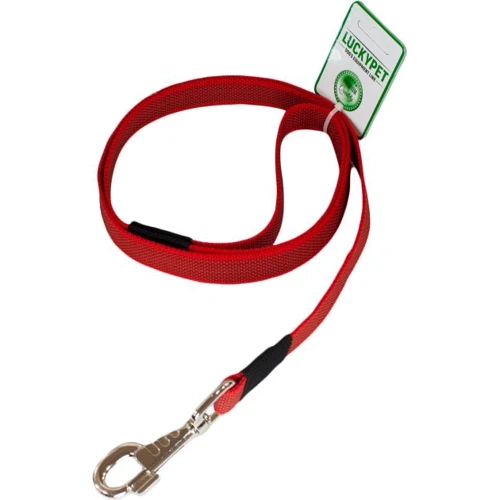 Поводок Lucky Pet капроновый прорезиненный 2x120 см красный (4820224214917)