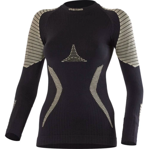 Термофутболка жіноча Lasting WERELA 9070 - XXS / XS - Black / Gray (002.001.2945)