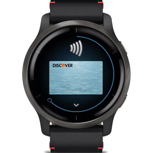 Смарт-часы Garmin Venu 2 Slate Stainless Steel Bezel with Black Case and Leather Band (010-02430-21): Сенсорный экран есть