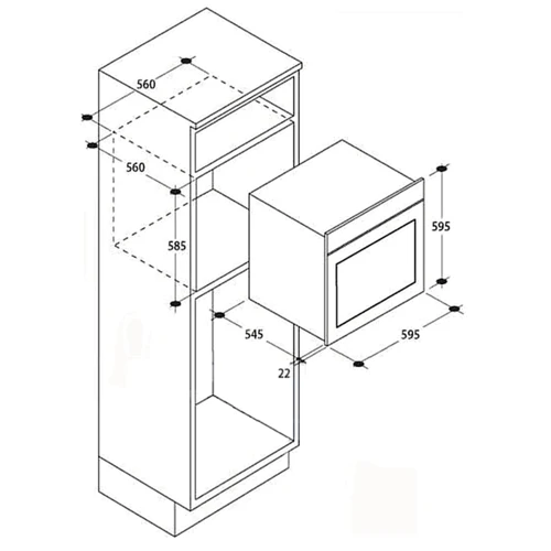 Духовой шкаф электрический Candy FCPK626W: Объем, л 70
