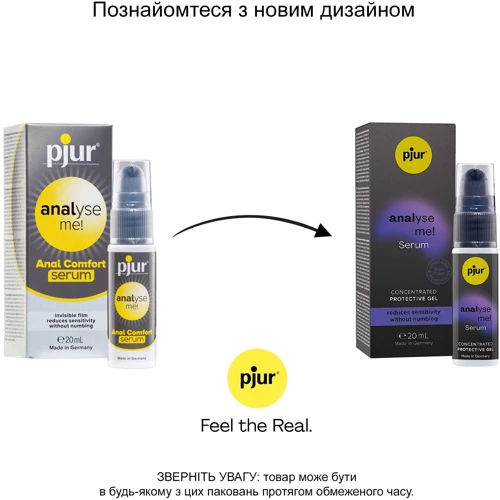 Расслабляющий анальный гель pjur analyse me! Serum 20 мл, создает пленку, концентрированный