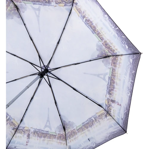 Зонт женский автомат Magic Rain голубой (ZMR7224-2): Фасон Складной (3 сложения)