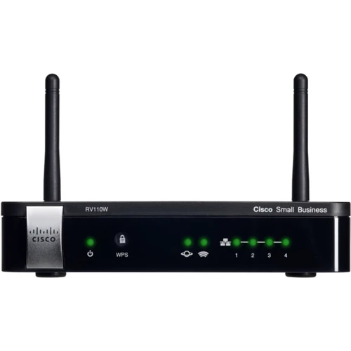 Маршрутизатор Wi-Fi Cisco SB RV110W-E-G5-K9: Максимальная скорость 300 Мбит/с (802.11 b/g/n)