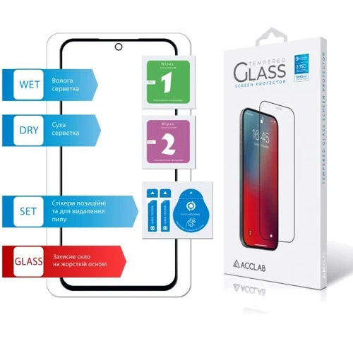 Аксессуар для смартфона ACCLAB Tempered Glass Full Glue Black for Samsung A546 Galaxy A54 5G фото 5