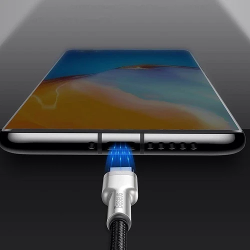 Кабель Baseus USB Cable to USB-C Cafule Metal 40W 1m Green (CATJK-A06): Длина 1 м