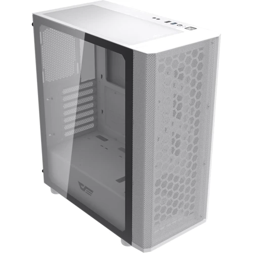 Корпус DarkFlash DK360 White: Материал передней панели пластик