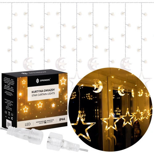Гирлянда бахрома уличная (наружная) Springos 2 м 138 LED CL4013 Warm White: Применение Для улицы