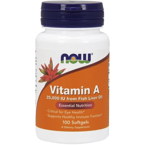 NOW Foods Vitamin A 25,000 IU Softgels 100 caps