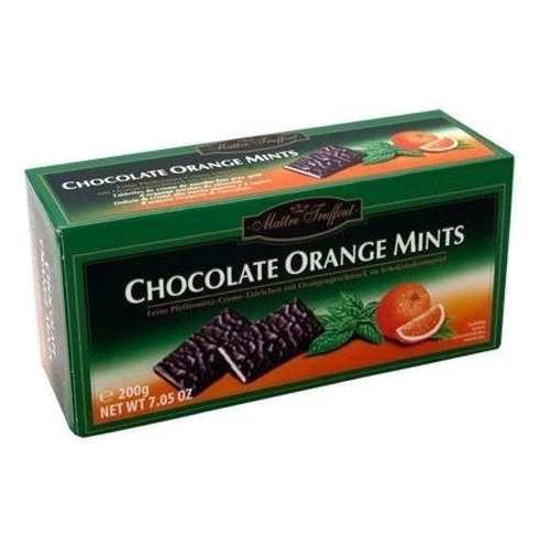 Цукерки Maitre Truffout Chocolate Orange Mints 200 г (DL7772)