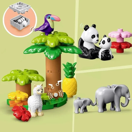 Конструктор LEGO DUPLO Town Дикие животные мира 140 деталей (10975) фото 7