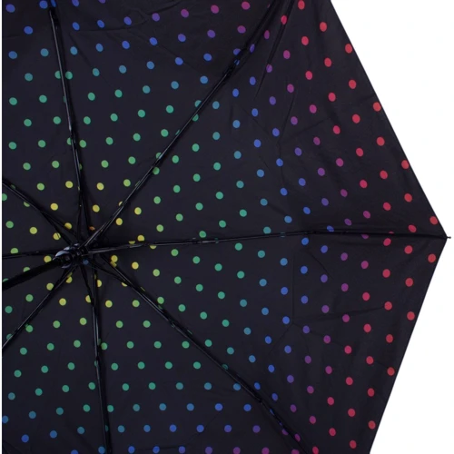 Зонт женский полуавтомат Happy Rain черный (U42278-1): Фасон Складной (3 сложения)