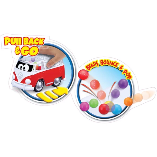 Игровая автомодель Bb Junior VW Samba Bus, инерционная, в ассорт. (16-85109 red)