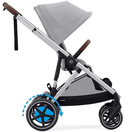 Прогулочная коляска Cybex eGazelle S SLV Stone Grey с электродвигателем и функцией укачивания (524000523): Пол ребенка Унисекс, Для мальчиков, Для девочек