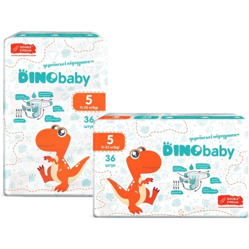 Підгузки дитячі DinoBaby 5 (11-25кг) 36 шт
