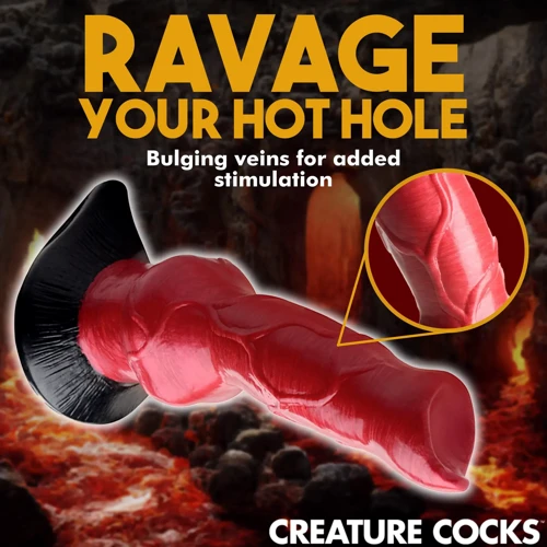 Фантазійний фалоімітатор Пекельна Гонча Creature Cocks Hell-Hound Canine Silicone Dildo