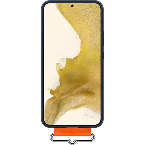 Чохол для телефона Samsung Silicone with Strap Cover Navy (EF-GS906TNEGRU) для Samsung S906 Galaxy S22+: Тип накладка на задню частину