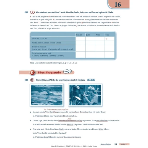 Ideen 2: Arbeitsbuch mit Audio-CDs: Количество страниц 178