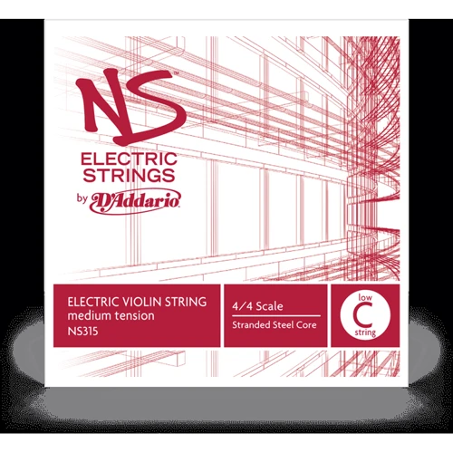 Струна D'addario NS Electric Violin Low C 4/4 Scale Medium Tension