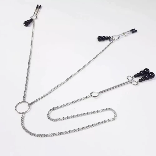 Зажимы для сосков и клитора Art of Sex Nipple and clit clamps Black Pearl