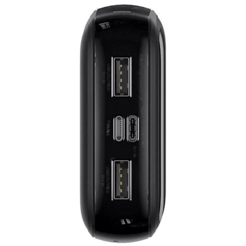 Зовнішній акумулятор Baseus Power Bank 20000mAh з Lightning Cable Q Pow Display 15W Black (PPCX000202): Кабелі / перехідники для смартфонів в комплекті немає