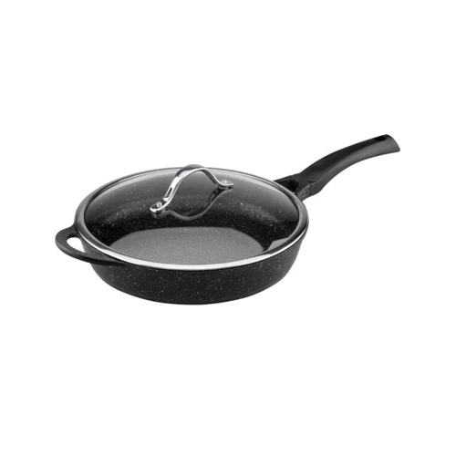 Vinzer Premium Granite Induction, 28см с крышкой (89455)