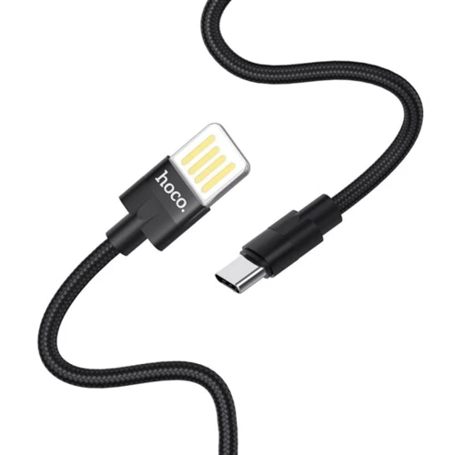 Кабель Hoco USB Cable to USB-C U55 2.4A 1.2m Black: Тип USB Cable - USB-C
