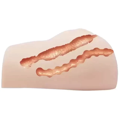 Мастурбатор с вибрацией, ротацией, подогревом и звуковым сопровождением BAILE - Vagina and Аss (BM-009023X)