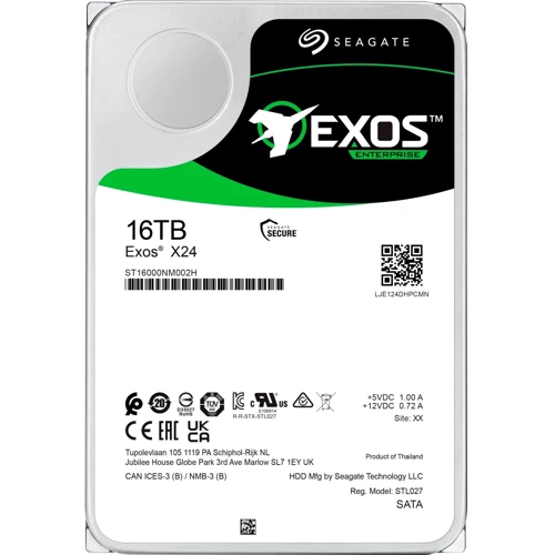 Внутрішній жорсткий диск Seagate Exos X24 16 TB (ST16000NM002H) UA