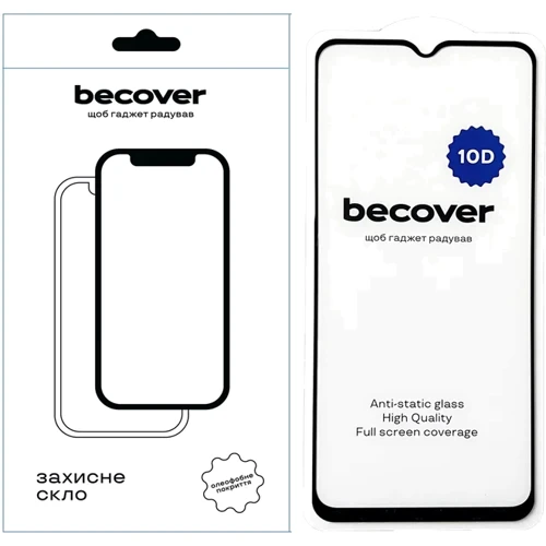 Аксессуар для смартфона BeCover Tempered Glass 10D Black for Samsung M146 Galaxy M14 5G (711356): undefined undefined