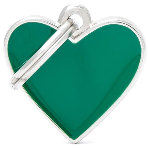 Сердце маленькое MyFamily BASIC HANDMADE эмаль зеленое (8055960257935)