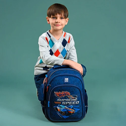Рюкзак полукаркасный Kite Education 763S Hot Wheels (HW24-763S): Возрастная группа от 6 до 10 лет
