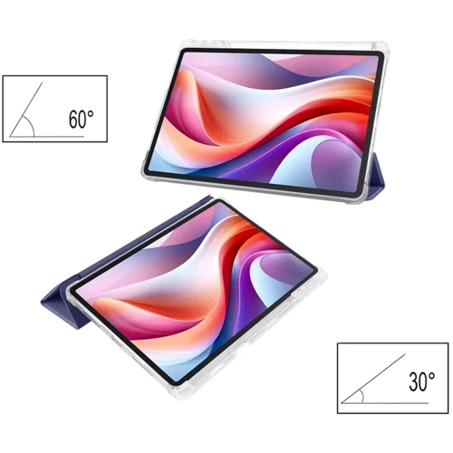 Аксессуар для планшетных ПК BeCover Case Book Soft Edge with Pencil mount Deep Blue for Lenovo Tab M11 TB-TB330FU/Xiaoxin Pad 11 2024 (712539)