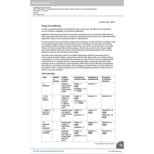 Cambridge Primary Science 4: Teacher's Resource with Cambridge Elevate: Количество страниц 164