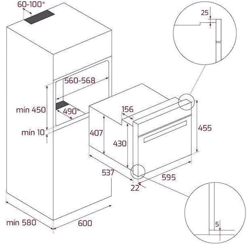 Духова шафа електрична Teka HLC 8400 WH (111130002): Клас енергоспоживання A+