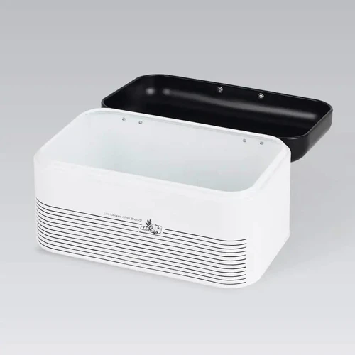 Хлебница Maestro 30x20x15.7 cм черно-белая (MR1772-S)