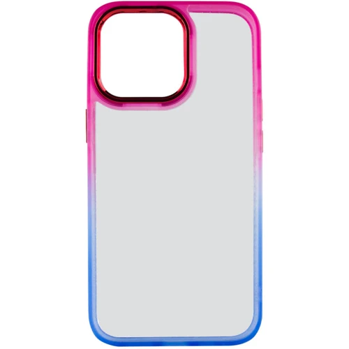 Чехол для iPhone TPU Case TPU+PC Fresh Sip Blue/Pink for iPhone 13 Pro Max: Цвет розовый