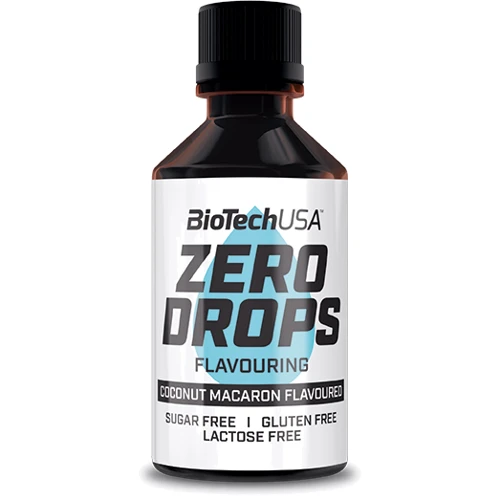 Заменитель питания BioTechUSA Zero Drops 50 ml /100 servings/ Coconut Macaroon