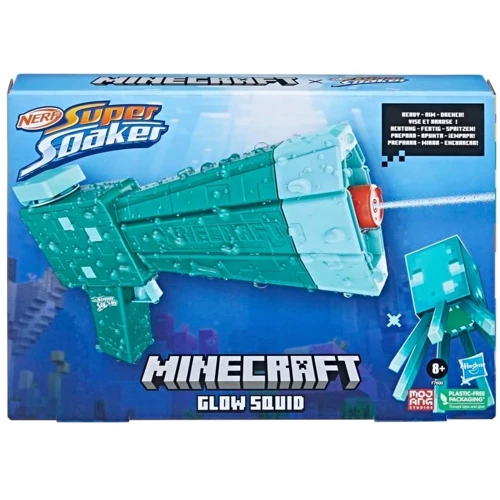 Водный бластер Hasbro Nerf Super Soaker Minecraft Glow Squid (F7600): Производитель Hasbro