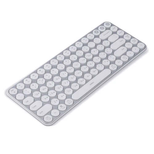 Клавиатура Xiaomi MiiiW AIR85 MWXKT01 Keyboard Bluetooth Dual Mode White: Подключение беспроводное