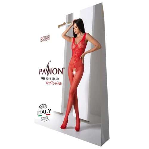 Бодистокинг с крыльями Passion BS098 One Size red