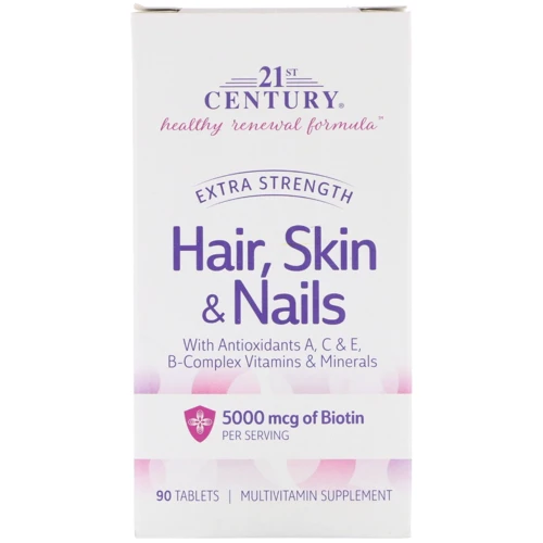 21st Century Hair, Skin & Nails Extra Strength 90 Tablets (CEN-27847): Тип Мультивитамины