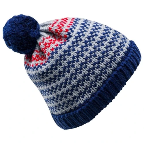 Шапка Hi-Tec Eldar-Grey/Navy/Red темно-синяя (5902786184163) фото 2