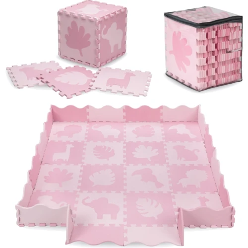 Коврик-пазл MoMi ZAWI pink 150 x 150 cm (MAED00012): Тип развивающий коврик
