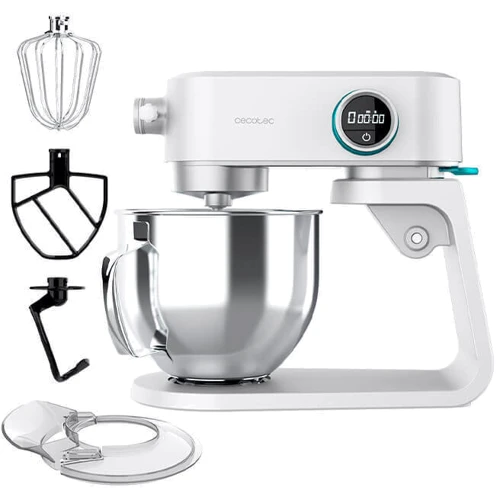Миксер Тестомес Cecotec Twist&Fusion 4000 Luxury White: Материал корпуса Нержавеющая сталь