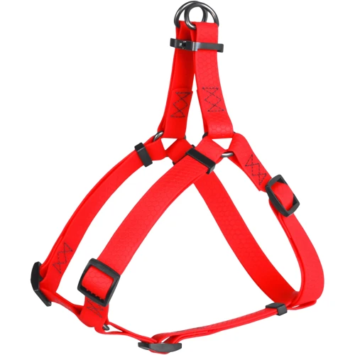 Шлея WAUDOG Waterproof, водостійка, 15 мм 40-55 см Червона (27643)
