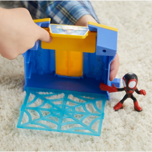 Набор игрушечный HASBRO Spider-Man SPD Стреляющий паук Веб сплешерс серии Человек-паук F8362 SAF CITY BLOCKS BANK MILES (F6688_F8362) фото 5