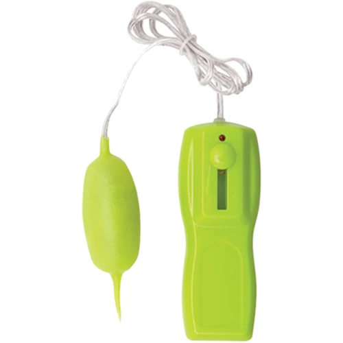 Виброяйцо, светящееся в темноте Glo-Glo a Go-Go Electric Lemon Flicker Tip Vibrating Bullet, лайм