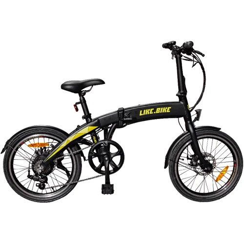 Електровелосипед Like.Bike Flash (black / yellow): Колір жовтий