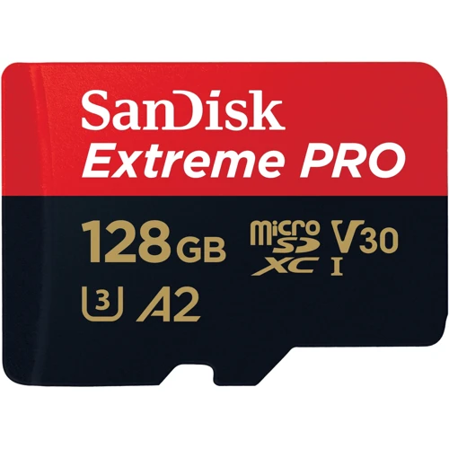 Карта пам'яті SanDisk 128GB microSD C10 UHS-I U3 Extreme Pro V30 + SD (SDSQXCD-128G-GN6MA): Клас карти Class 10